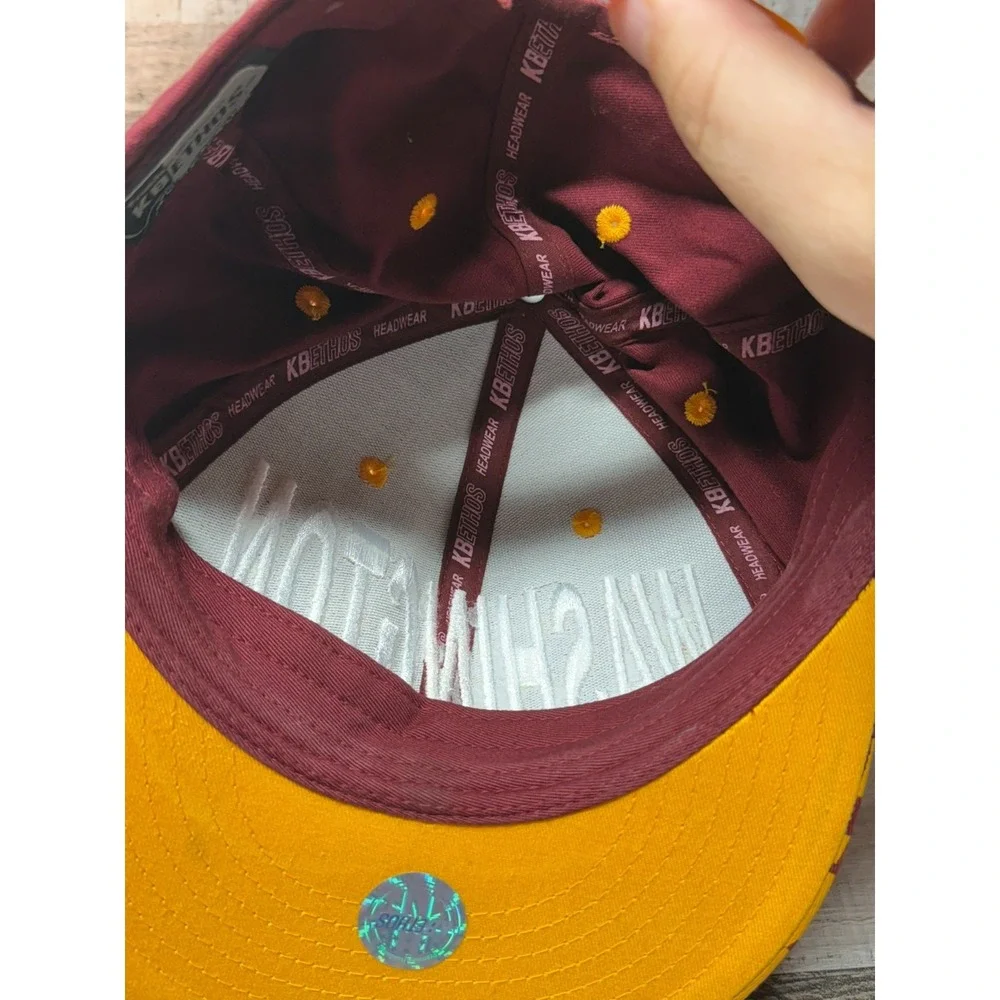 KB Ethos Snapback Washington Commanders Football Hat Red Yellow